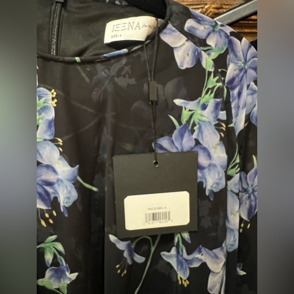 NWT Ieena for MAC DUGGAL Floral Cape Mini Shift Dress 4 - Picture 14 of 16